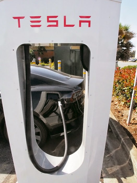 Tesla Model S - at Supercharger