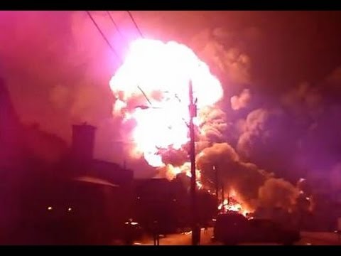 Canada Oil Train Explosion Lac Megantic Full HD