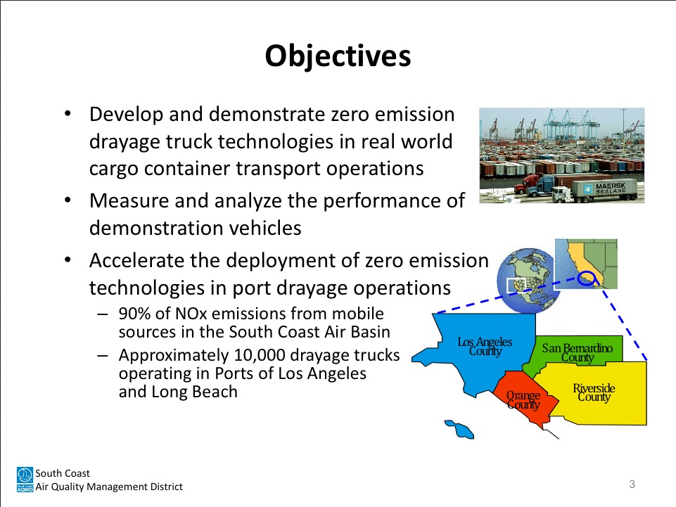 Electric Big Trucks South Coast Air Quality Management District overview