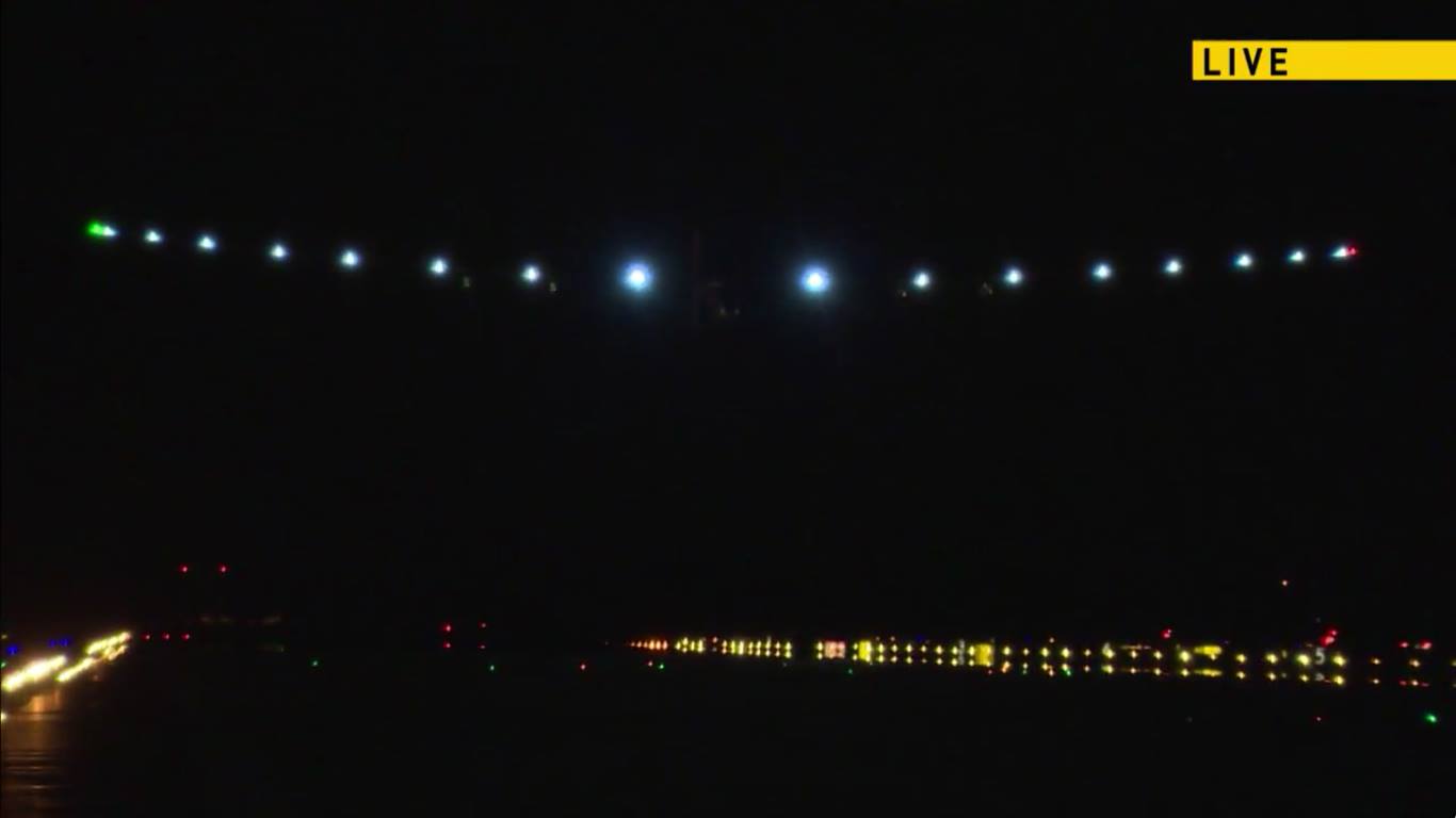 Solar Impulse arrival at JFK