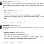 Elon Musk claims Tesla Autopilot drivers less mentally fatigued after long drives
