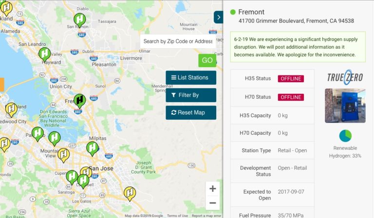 Hydrogen stations in SF Bay Area still offline, 4 months after