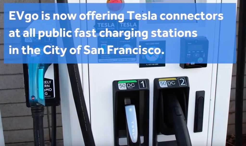 evgo offers chademo fast charging to tesla owners update
