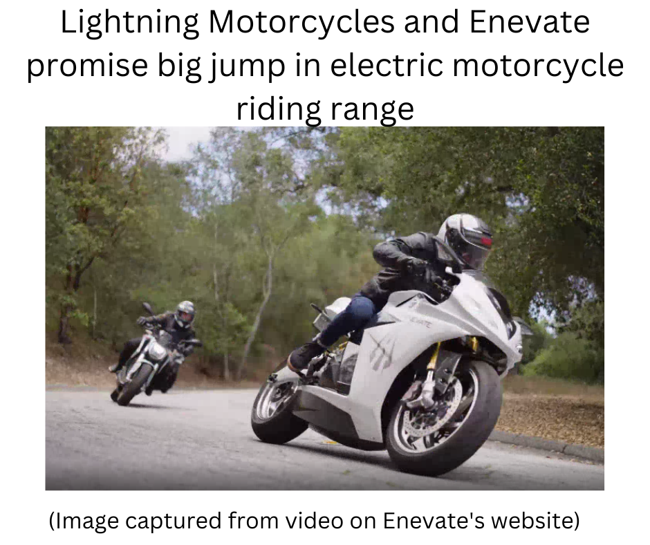 Lightning Motorcycles jumps to silicon batteries from Enervate
