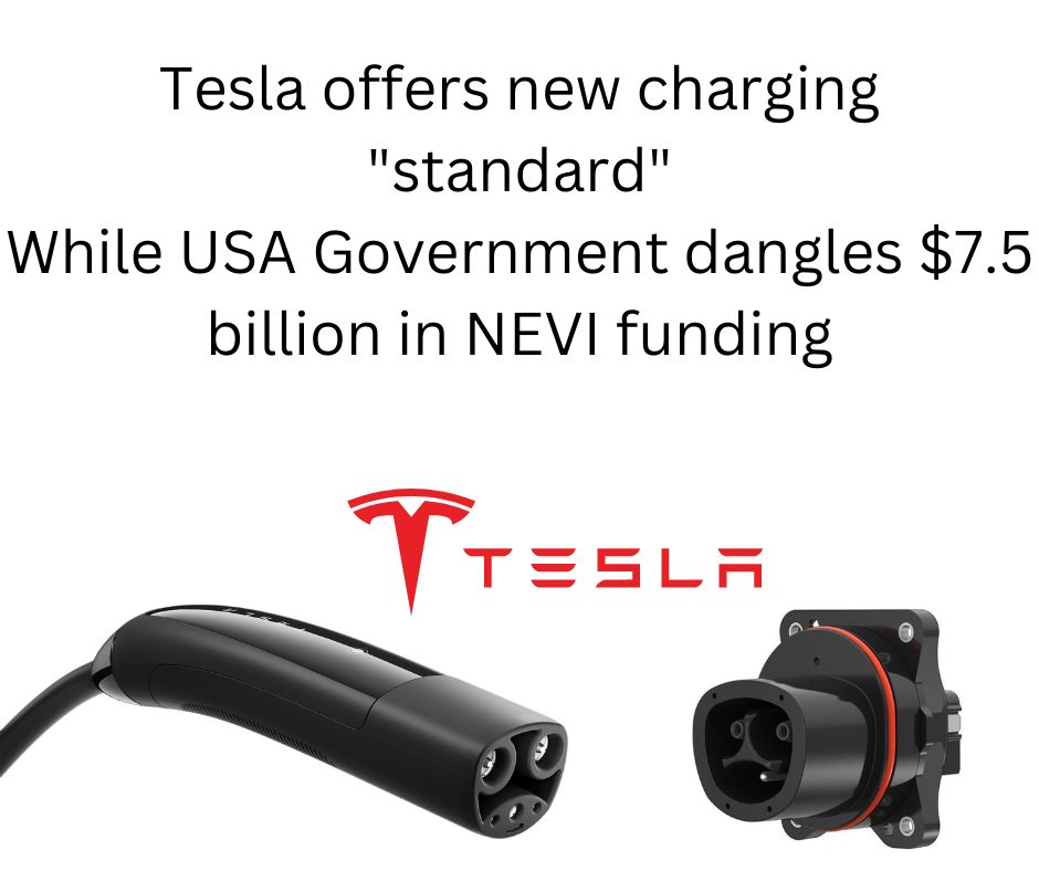 Tesla's new charging standard (NACS) and the $7.5 billion in NEVI funding